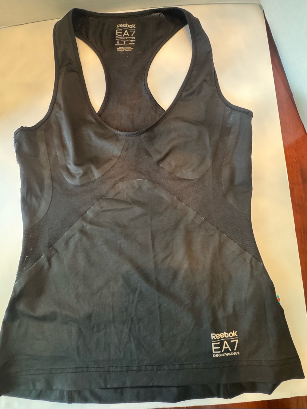 Reebok Armani Black Small Racerback Performance Tank